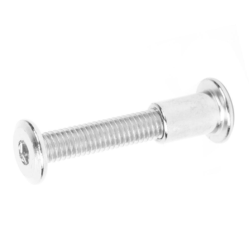10 Paar Innensechskant-schraubenmuttern-set 12 Mm, Vernickelter Kohlenstoffstahl, M6 X 35