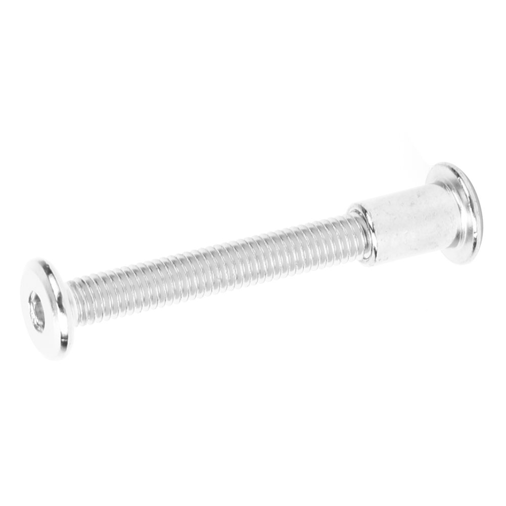 10 Paar Innensechskant-schraubenmuttern-set 12 Mm, Vernickelter Kohlenstoffstahl, M6 X 50