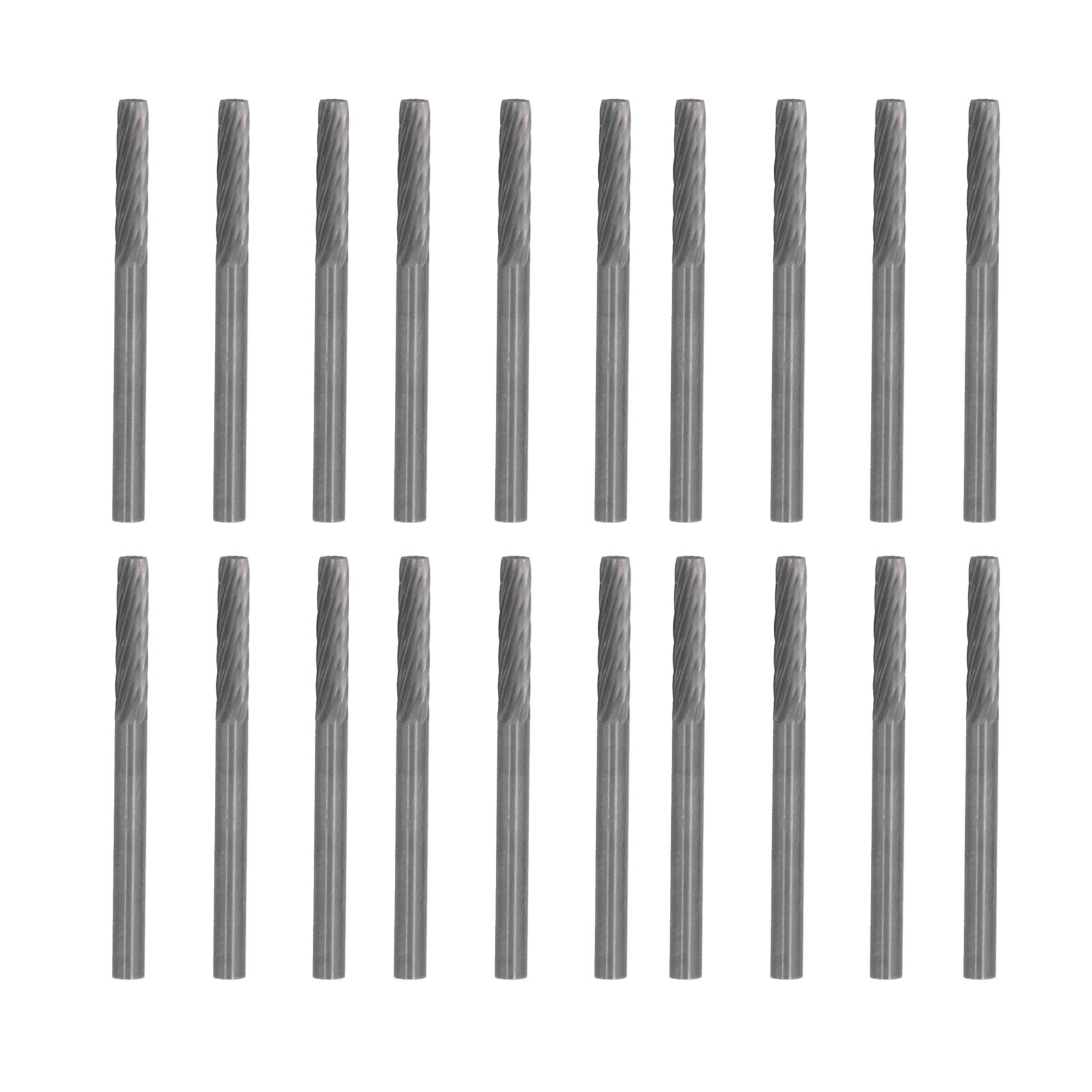 20 Stück Schaftfräser, Robust, Hochleistungsfähig, Langlebig, Aus Wolframstahl, Schleifkopf Für Holz, Eisen Und Kohlenstoffstahl