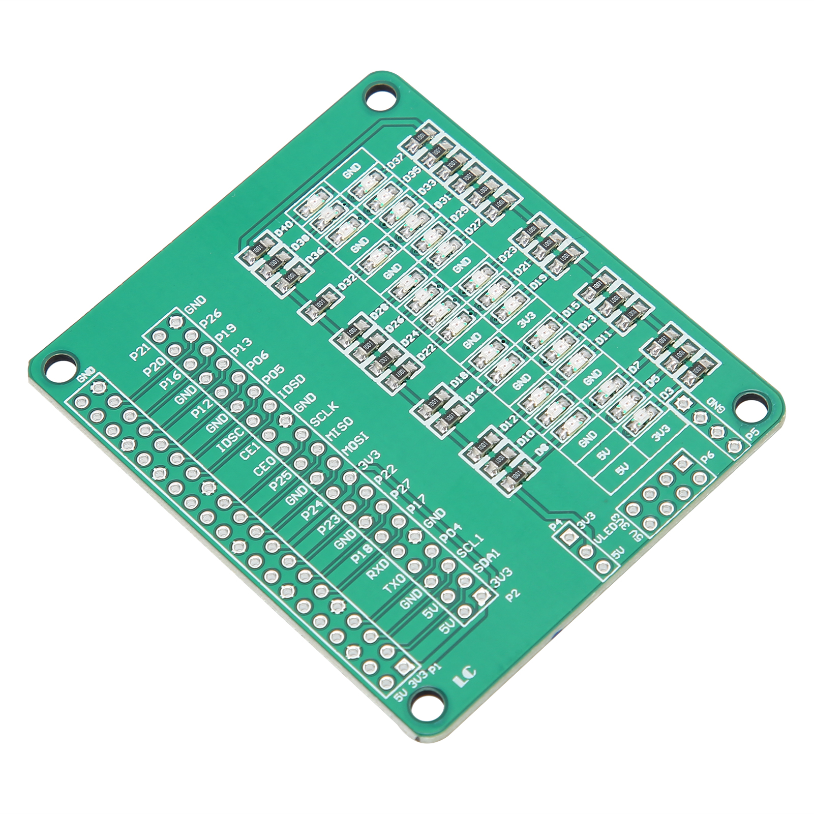 Testplatine Led-i/o-port-adapter Sensor-konvertermodul Dc 3,3 V 5 V Für Raspberry Pi