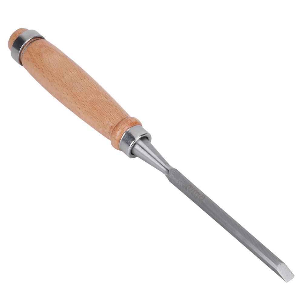 2 Stück Flachmeißel, Schreinerwerkzeug, Holzgriff, Robustes Holzbearbeitungszubehör, Cr V 6 Mm