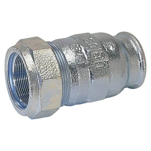 Gebo Verschraubung Temperguss-Verbinder 1'' x 1'' IG verzinkt für Stahlrohre 01.150.01.03