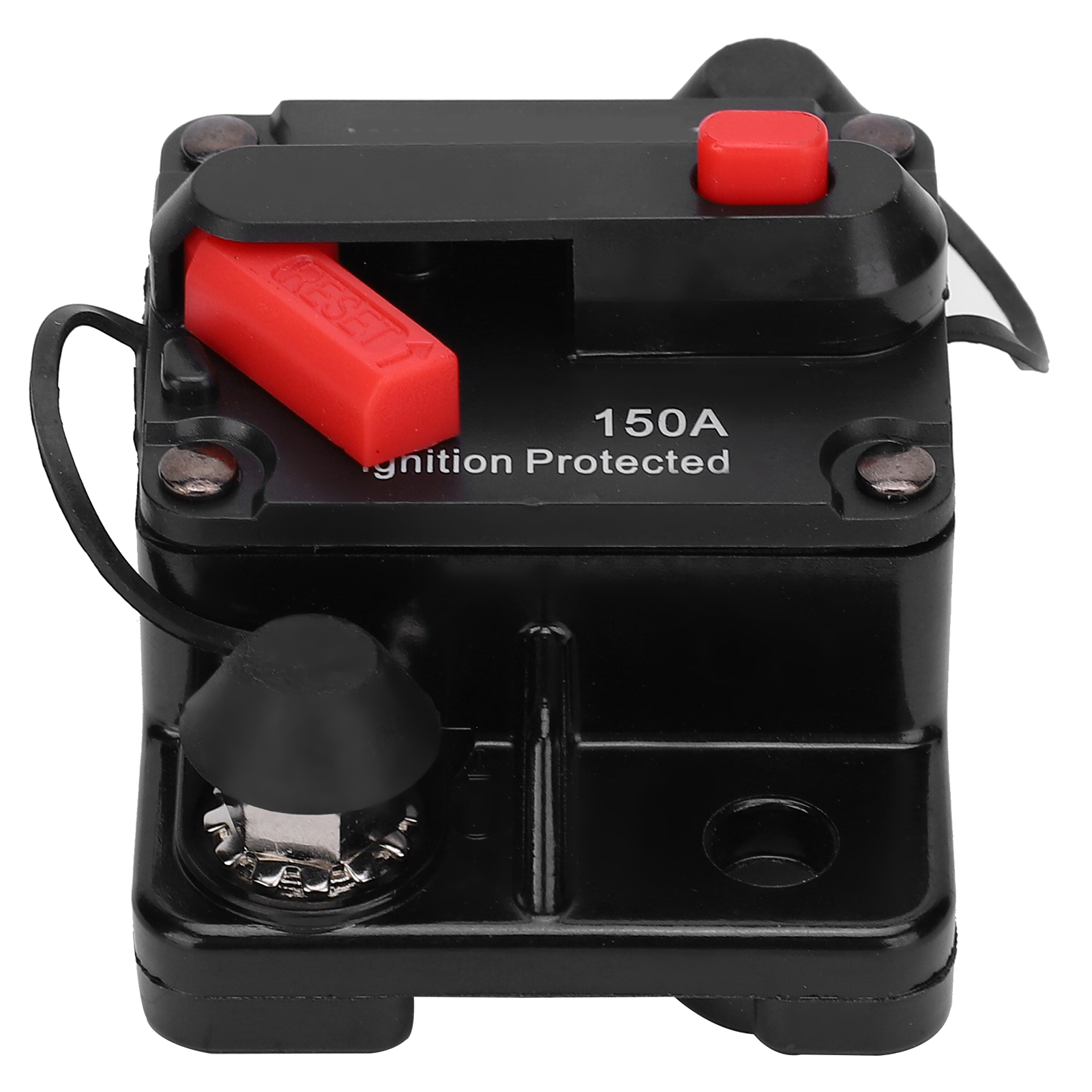 Sicherungshalter Mit Automatischer Rückstellung, Kupfer, Wasserdicht, Automatischer Schalter, Rot, Dc 12–42 V, 150 A
