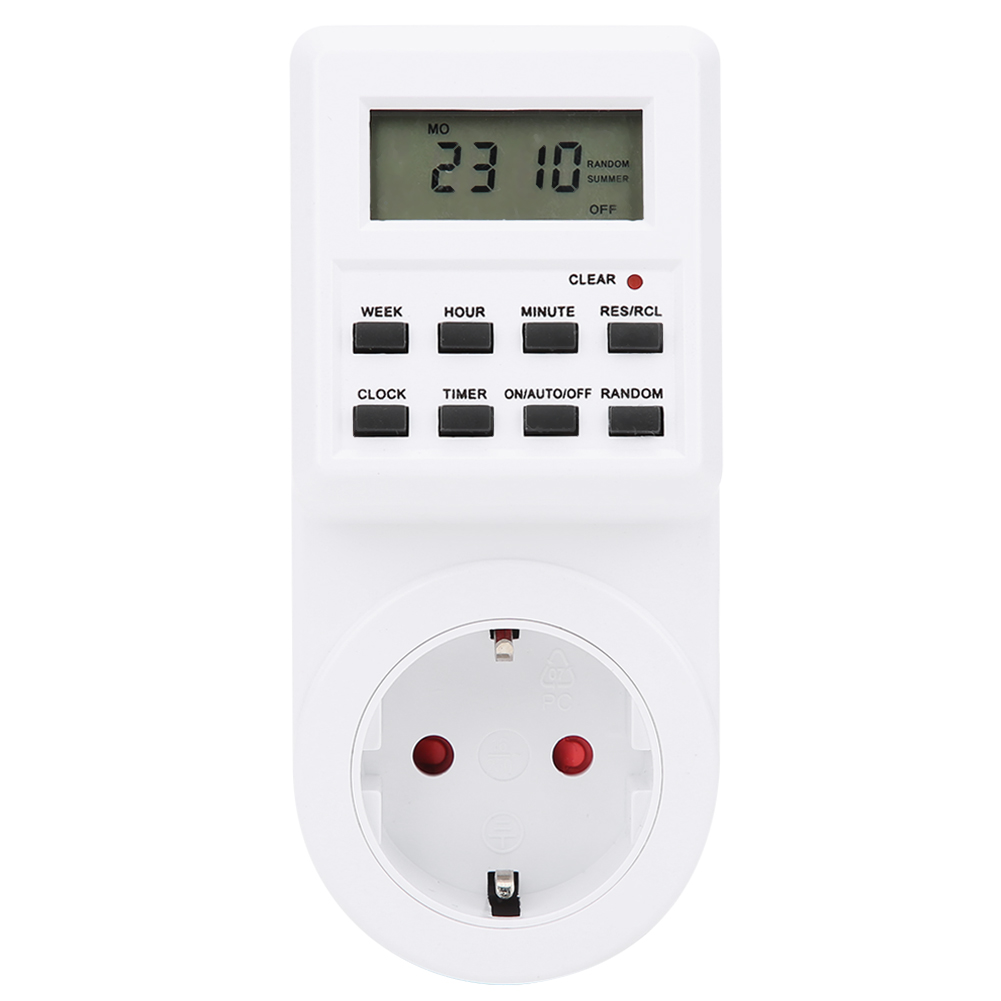 Elektrischer Zeitschaltuhr-stecker Mit Lcd-anzeige, Tm03, Eu-stecker, 230 V