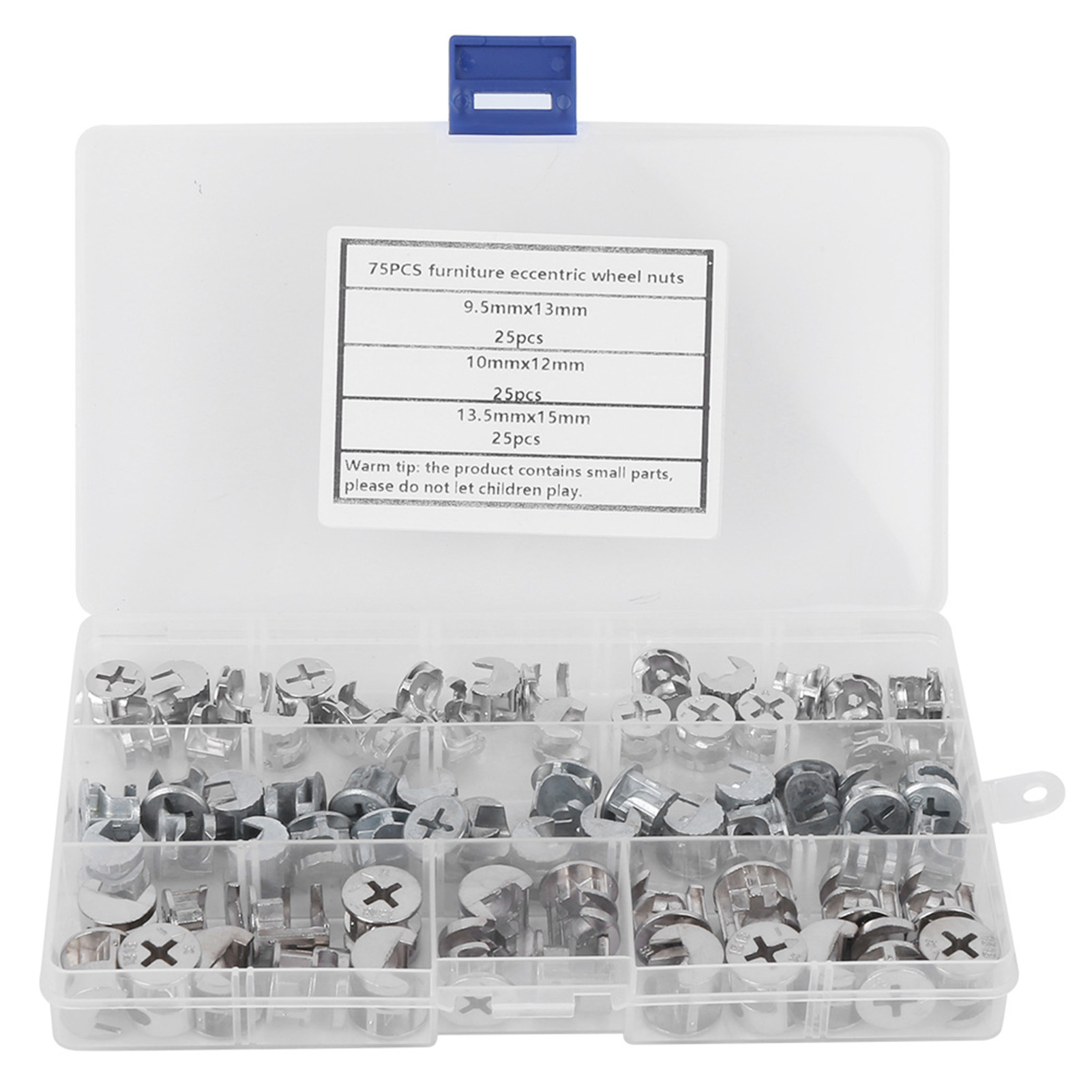 75-teiliges Set Exzentermuttern Für Möbelräder, 3-in-1-verbinder, Befestigungselemente, Werkzeuge