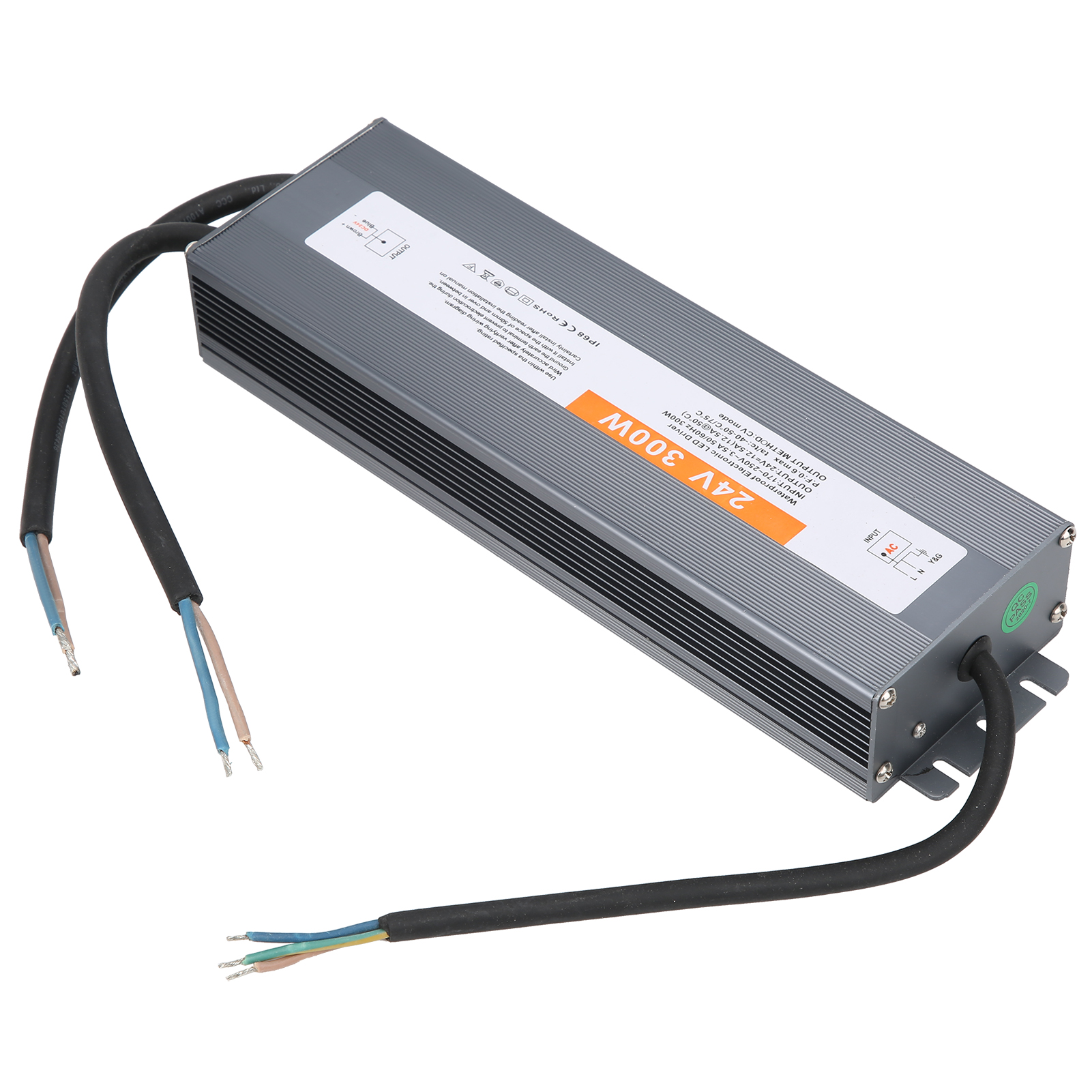 Netzteil, Kabelgebunden, Ultradünn, Wasserdicht, Schalt-led-treiber, Ac170-250v (50/60hz), 300w (dc24v)