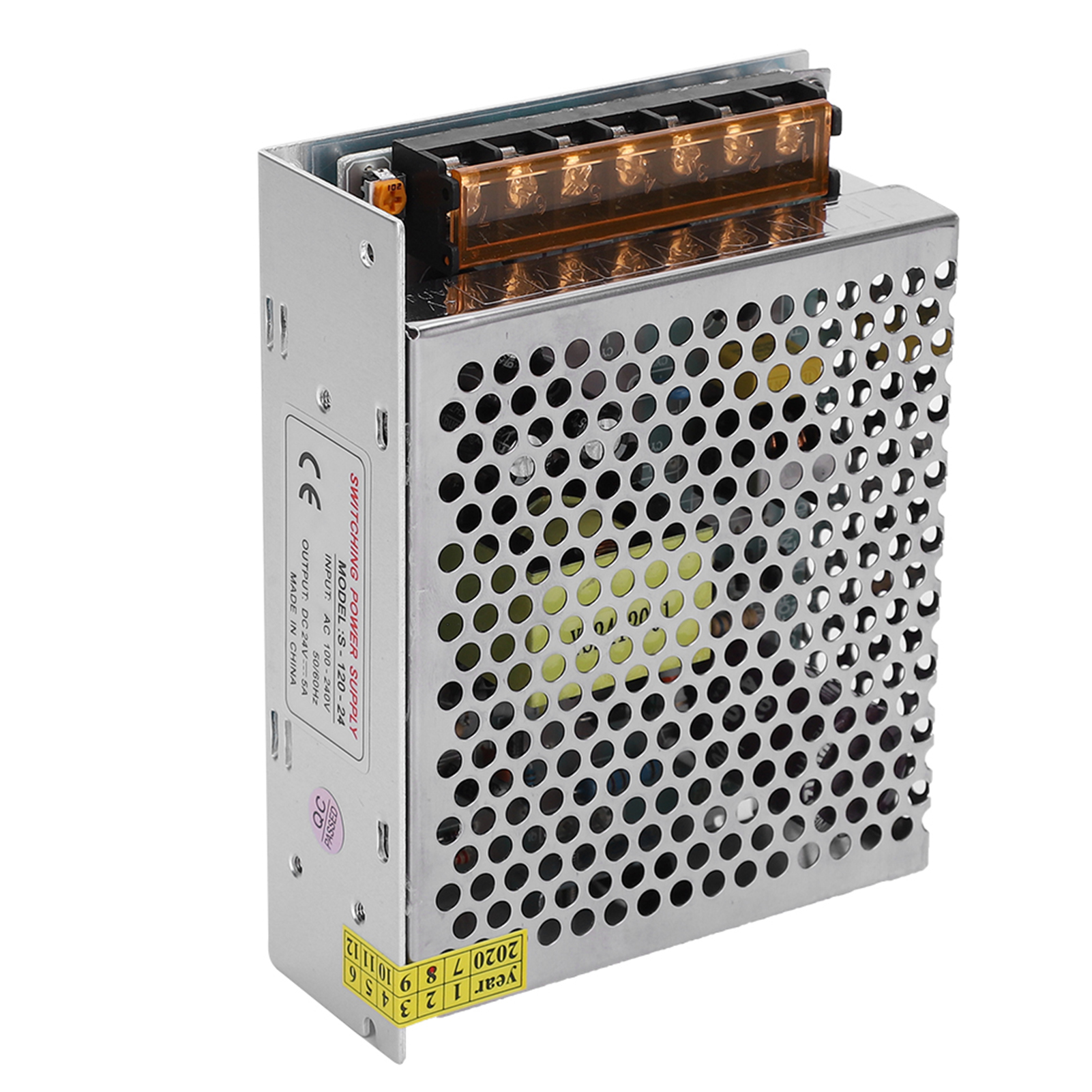 Schaltnetzteil-treiberadapter Aus Aluminiumlegierung, Dc24v Led-bildschirmstreifenbeleuchtung Für 3d-drucker (s-120-24 (24v 5a 120w) Ac100-240v)