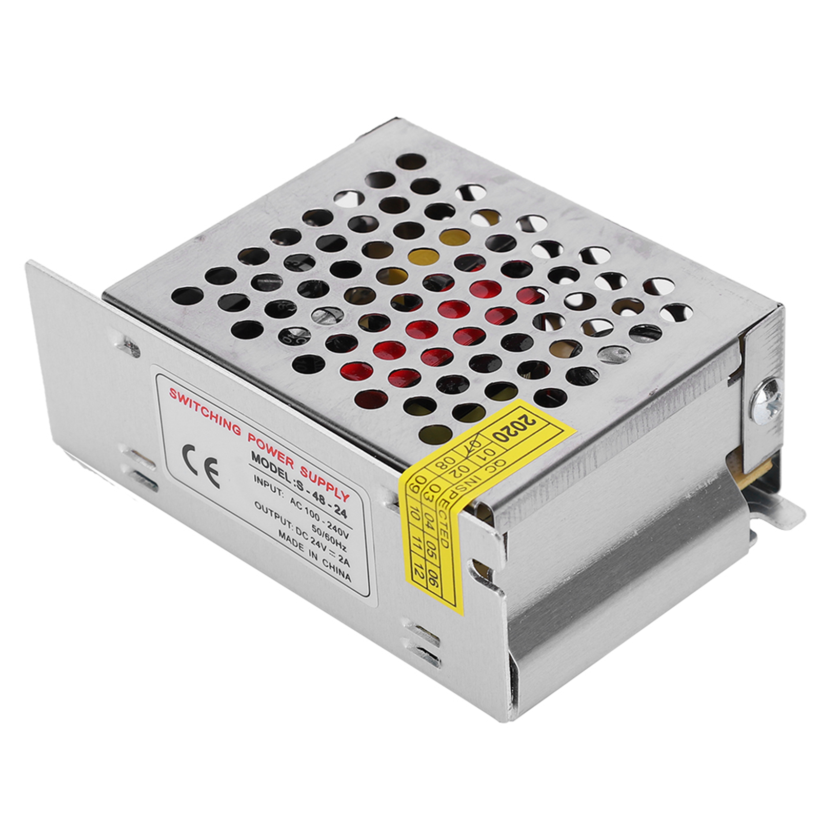 Schaltnetzteil-treiberadapter Aus Aluminiumlegierung, Dc24v Led-bildschirmstreifenbeleuchtung Für 3d-drucker (s-48-24 (24v 2a 48w) Ac100-240v)