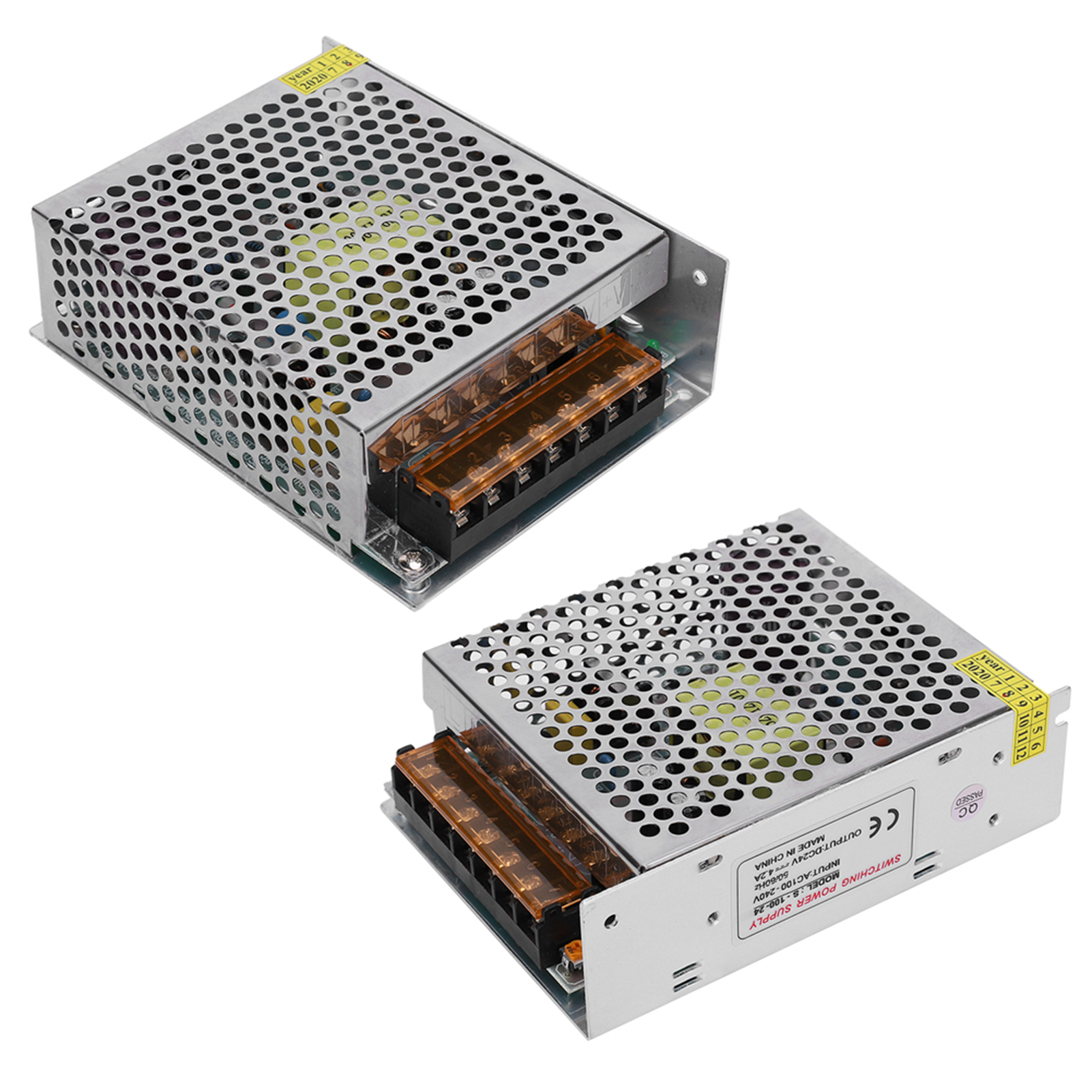 Schaltnetzteil-treiberadapter Aus Aluminiumlegierung, Dc24v Led-bildschirmstreifenbeleuchtung Für 3d-drucker (s-100-24 (24v 4,2a 100w) Ac100-240v)