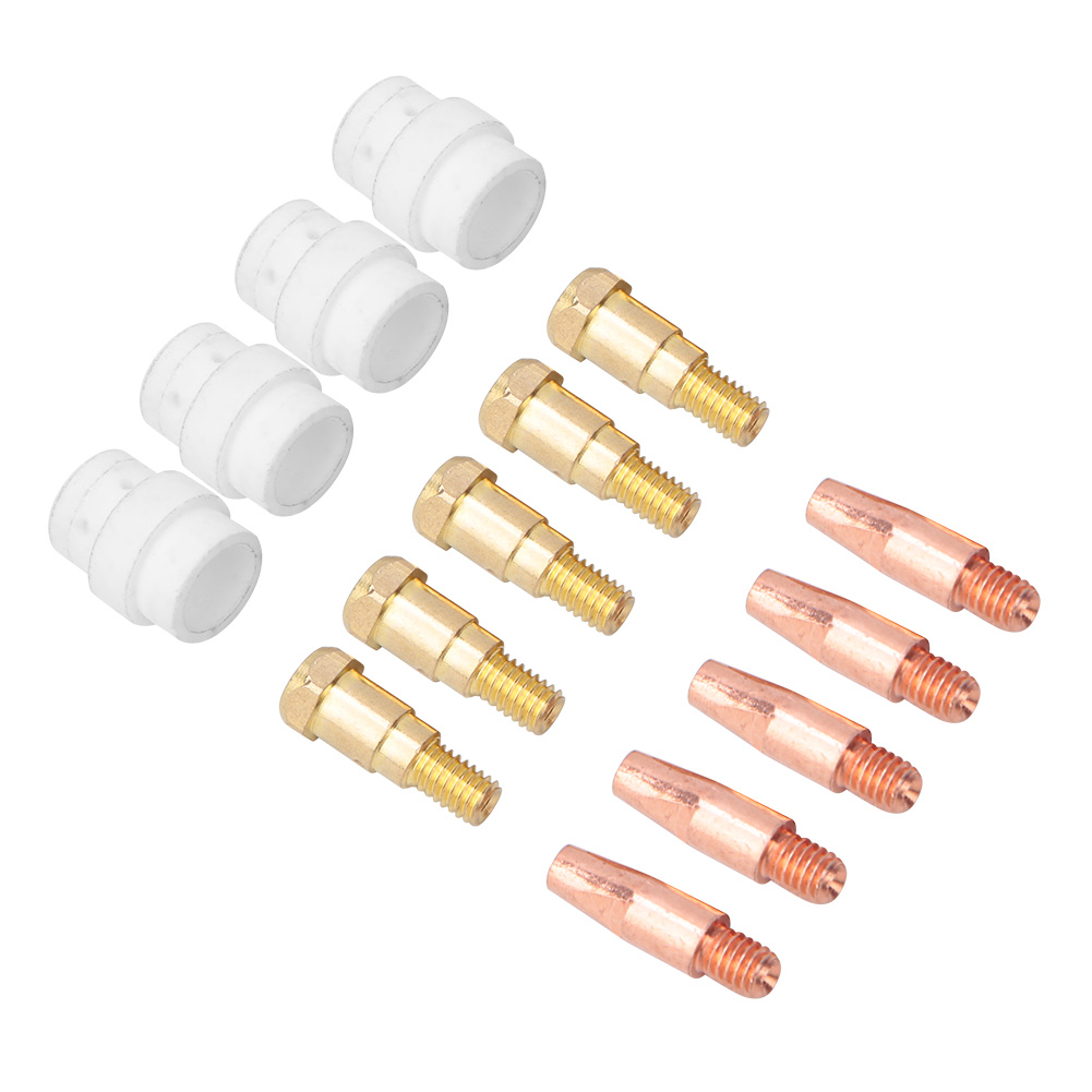 14-teiliges Kontaktdüsen-gasverteiler-düsenhalter-set Für Binzel 24kd Mig-schweißbrenner 1,0 Mm