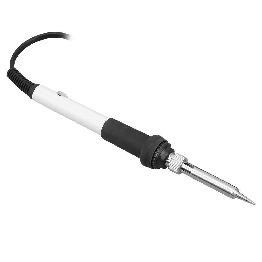 15-teiliges Elektrisches Lötkolben-set, Einstellbare Temperatur, 60 W, Weißes Lötwerkzeug, Eu-stecker 220 V
