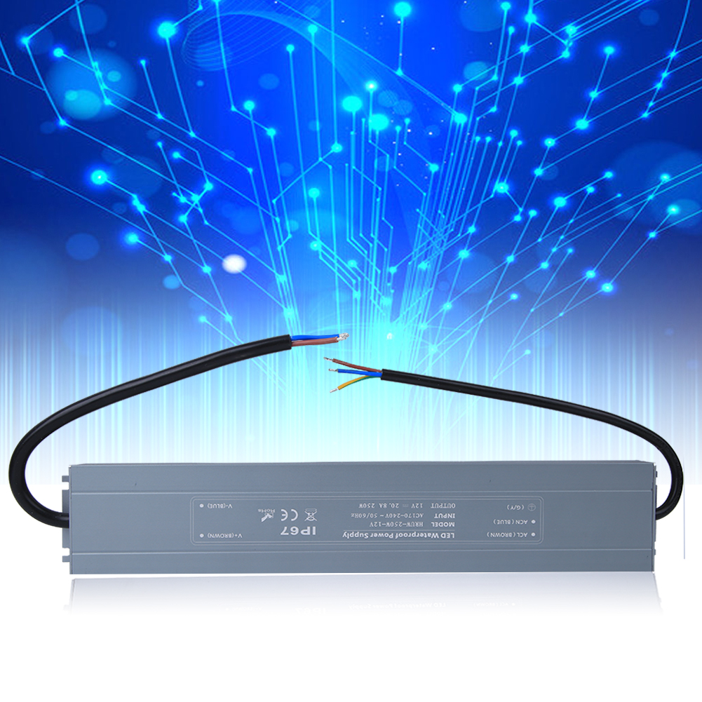 Ultradünnes, Wasserdichtes Schaltnetzteil, Elektrische Quelle, Stromversorgungsgerät Hruw-250w-12v 170-240vac（50/60hz）