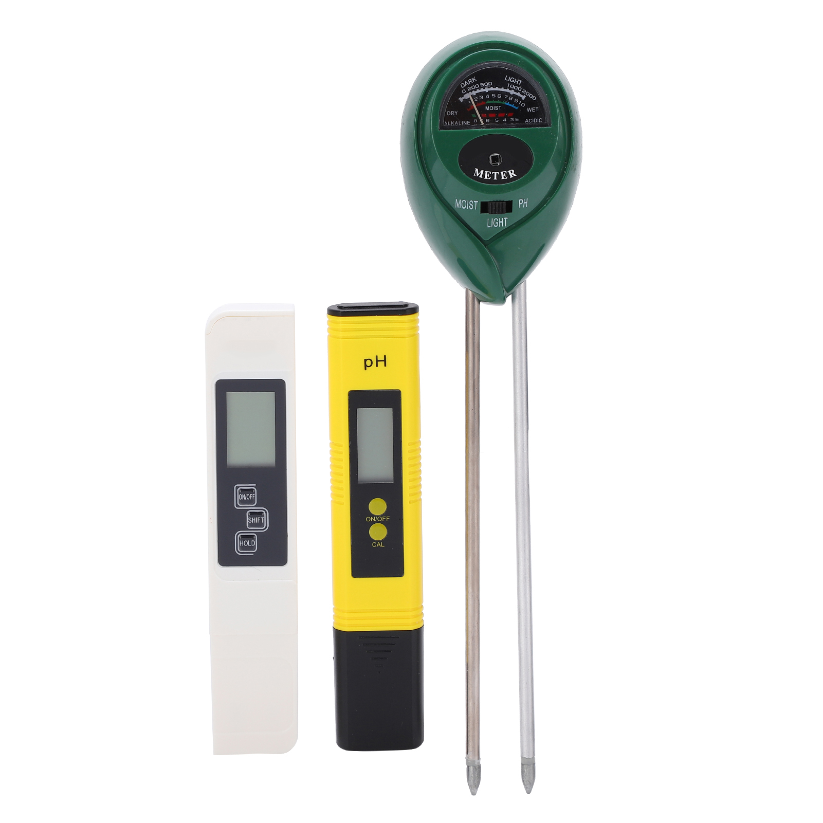 Multifunktionales Bodenmessgerät 3-in-1: Feuchtigkeits- Und Ph-messgerät Für Den Garten