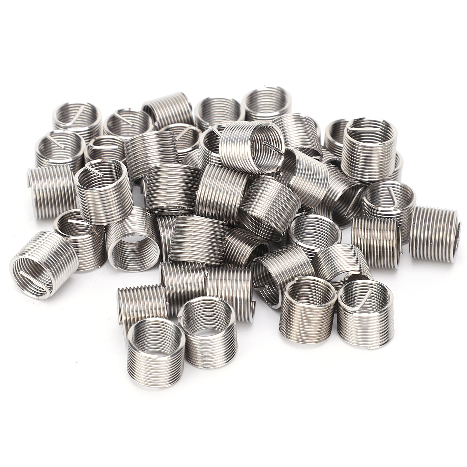 50 Stück Gewindeeinsätze, Reduziermuttern-reparaturwerkzeug, Edelstahl, M10x1x1,5d