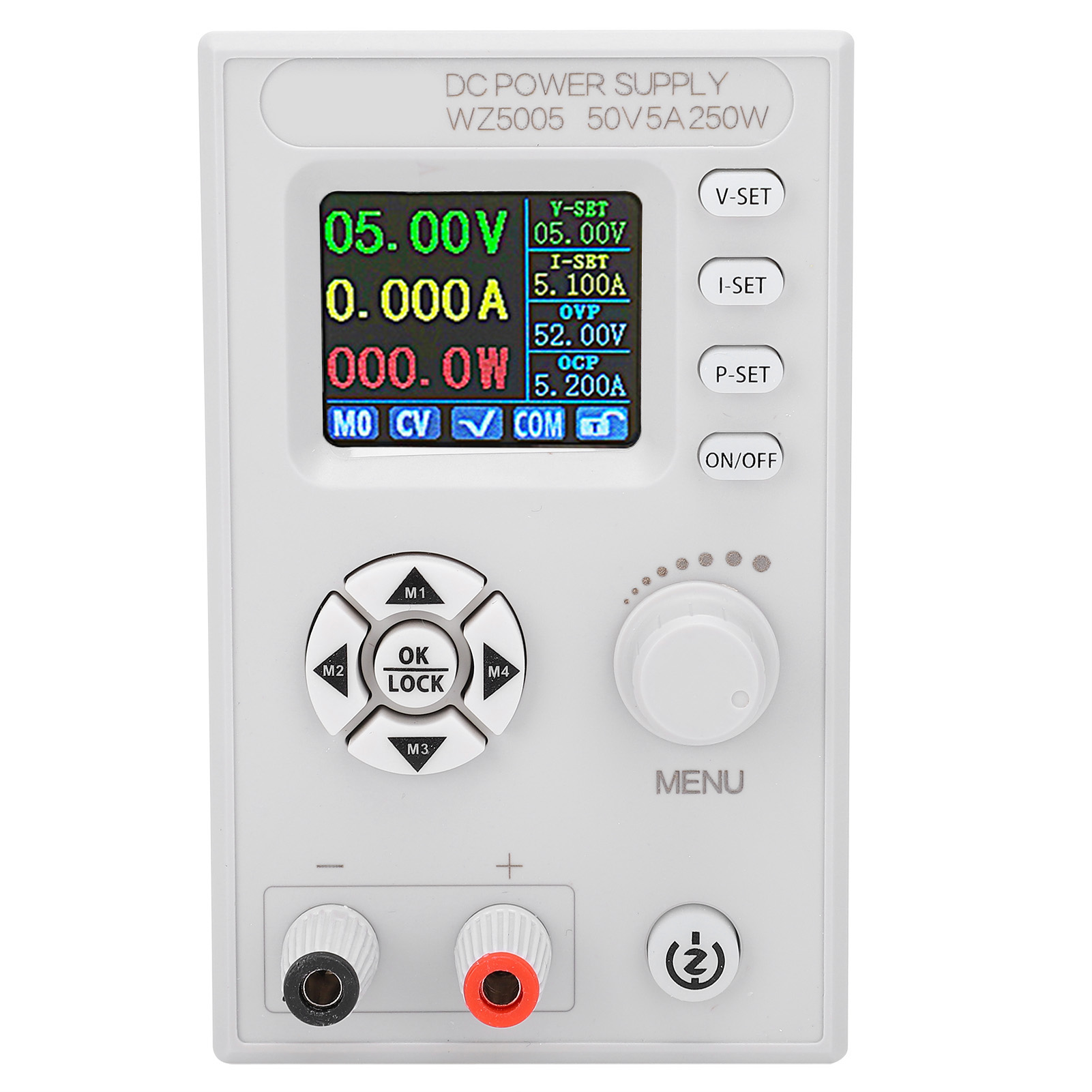Geregeltes Gleichstromnetzteil, Digitale Steuerung, Einstellbarer Lcd-bildschirm, 4-stellige Anzeige, Dc 6–55 V, Wz5005