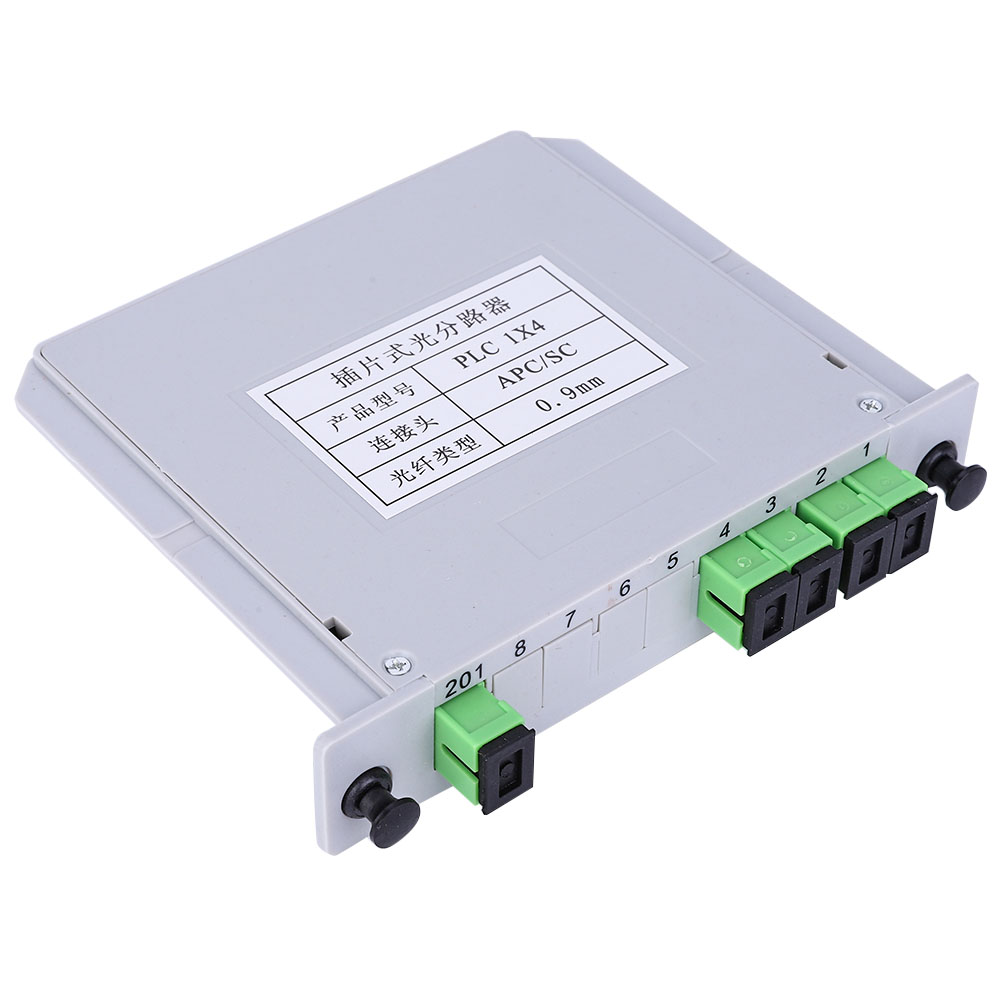 1x4 Blade Optischer Splitter Sc Apc Singlemode Plc Glasfaser-splittermodul