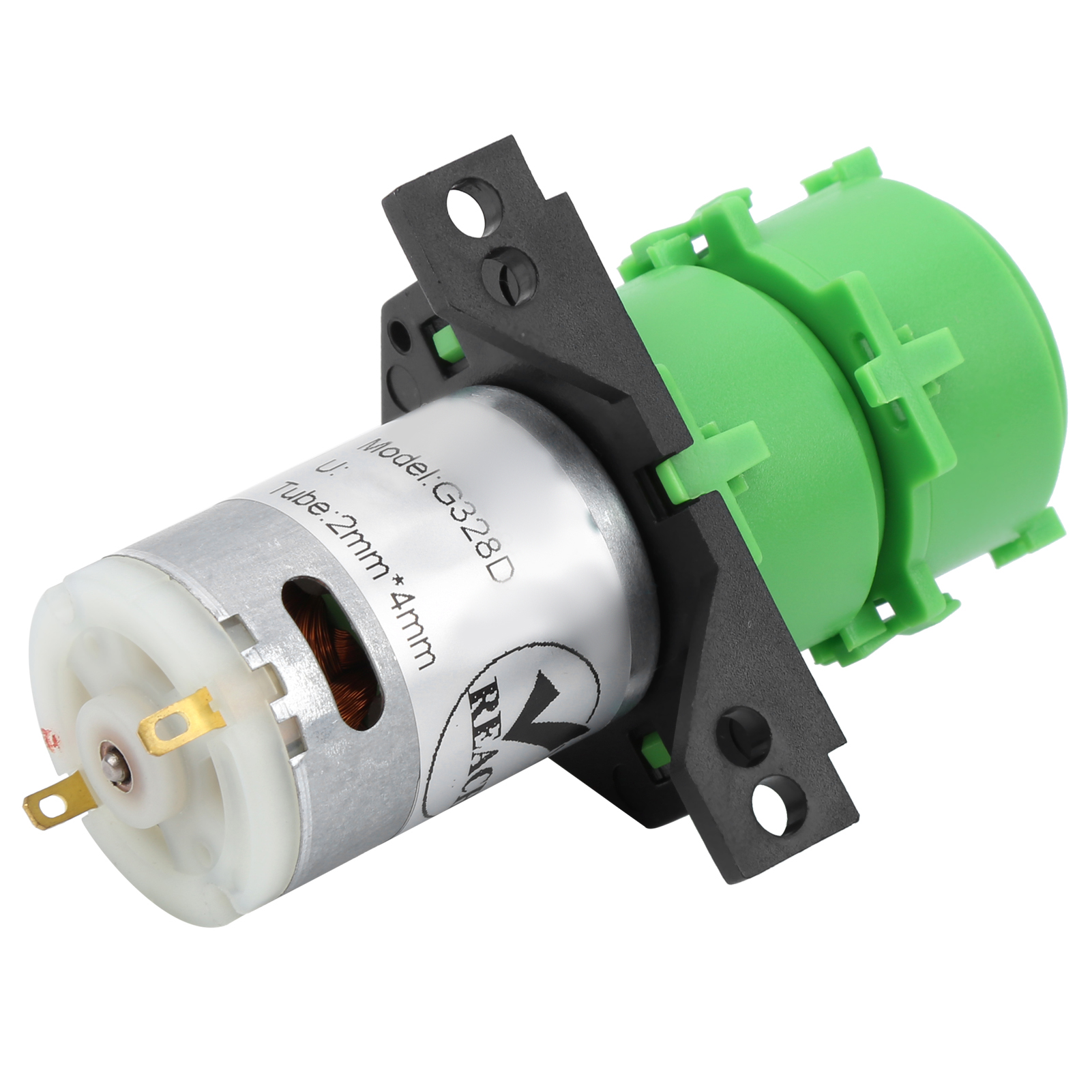 Peristaltische Doppelkopfpumpe Mini-dosierwasser Für Viskose Und Nicht Viskose Flüssigkeiten, 2x4mm Schlauch (dc24v)