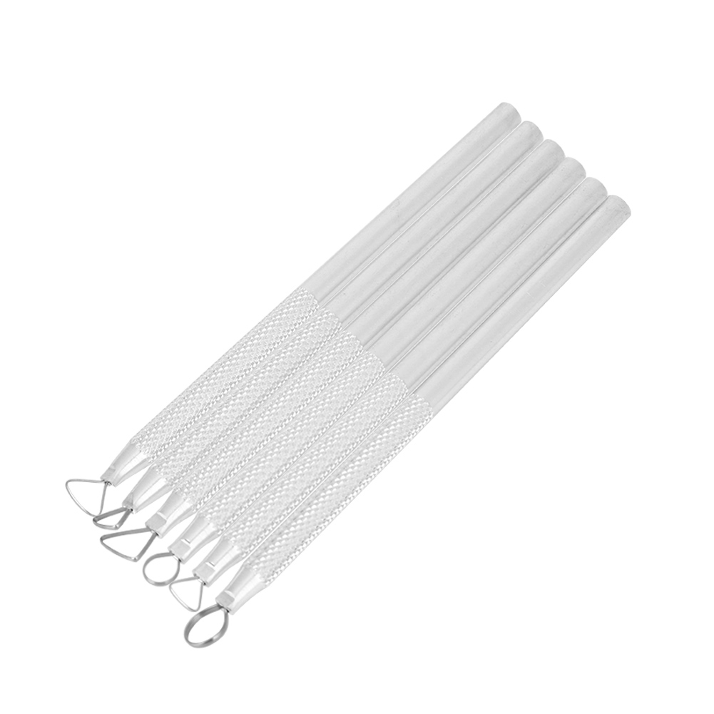 6-teiliges Set Aus Aluminiumlegierungs-gravur-, Schnitz- Und Schaberwerkzeugen Für Ton- Und Keramikbearbeitung