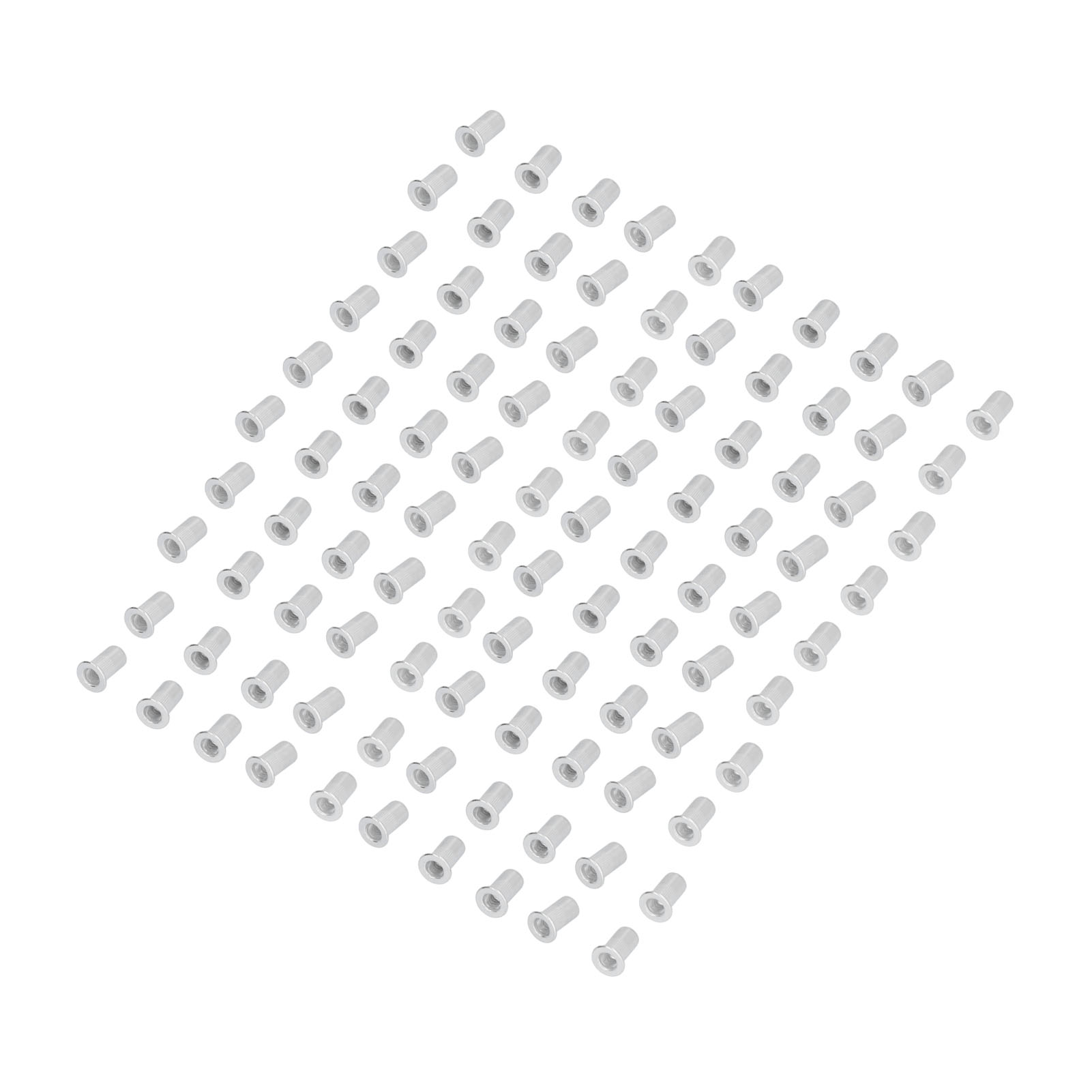 100 Stück Flanschnietmuttern, Gewinde, Rostfrei, Korrosionsbeständig, Aluminium-hardware-zubehör