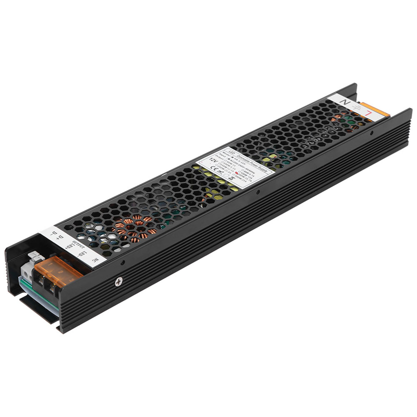 200-w-dimmnetzteil Mit Gehäuse Aus Aluminiumlegierung, Unterstützt Scr 0-10v Pwm Dali-steuerung, 12v/16,67a