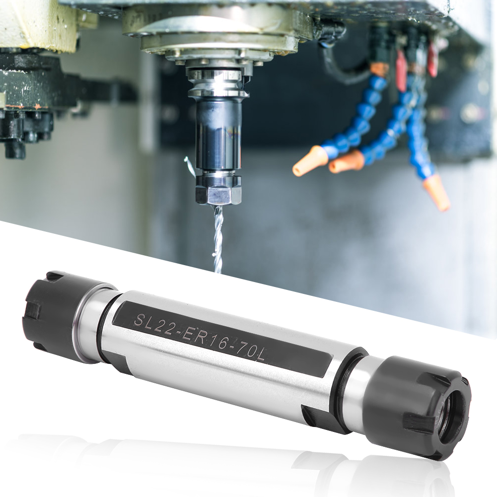 Spannzangenfutter-verlängerungsstange Doppelkopf-geradschaft-werkzeughalter Für Cnc-drehmaschinen Sld22-er16-70