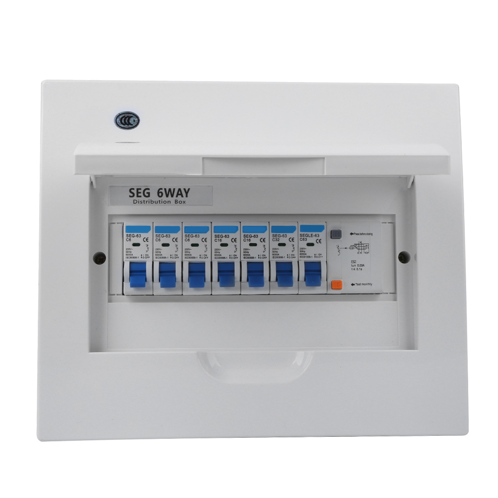 Leitungsschutzschalter Klein 6-fach Fehlerstromschutzschalter 63a 30ma Rcd4mcb (3 X 6a2 X 16a1 X 32a)