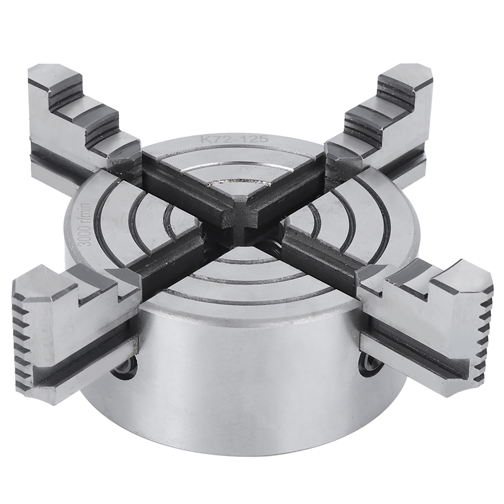 4-backen-drehmaschinenfutter Mit Unabhängiger Spannvorrichtung, Hohe Spannkraft, Werkstückaufnahme 125 Mm, 3000 U/min