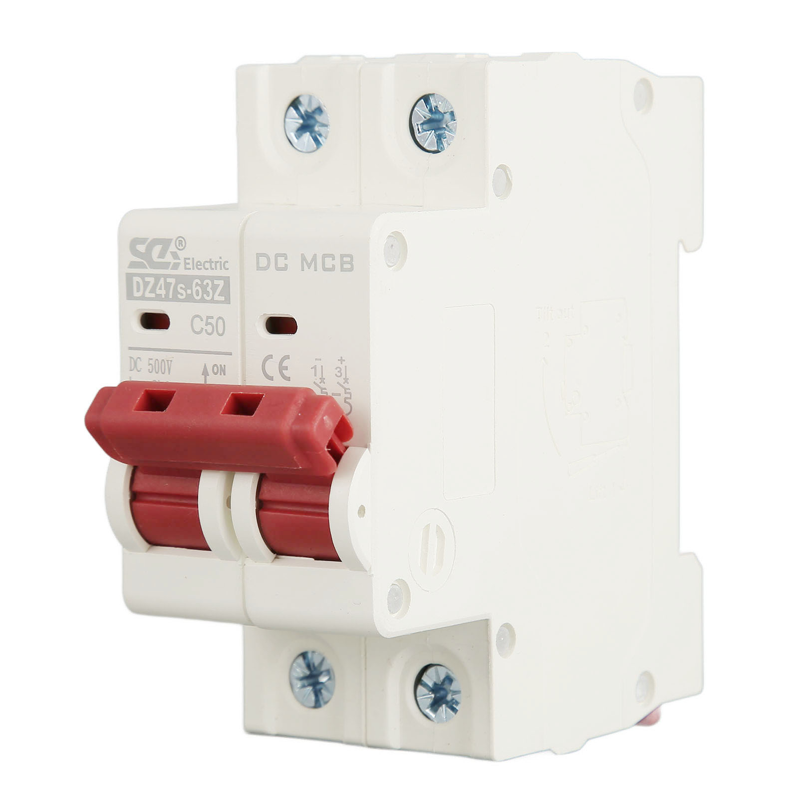 Gleichstrom-leistungsschalter, Modulares Design, Überlast- Und Kurzschlussschutz, Pv-leistungsschalter, 2-polig, 50 A, 500 V