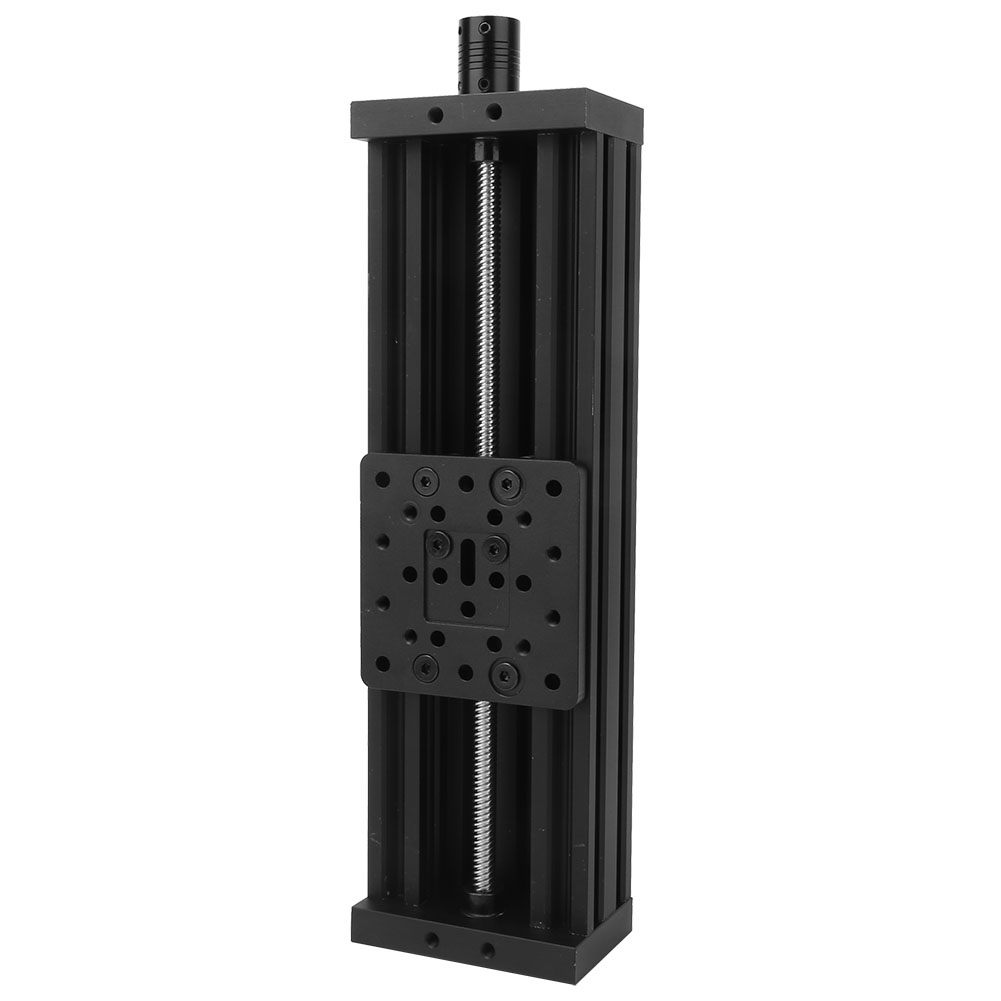 Lineartisch Mit Spindelführung, Aluminiumlegierung, Für 3d-drucker Und Graviermaschinen, Gewindesteigung 2 Mm, Schwarz/silber/schwarz, 300 Mm