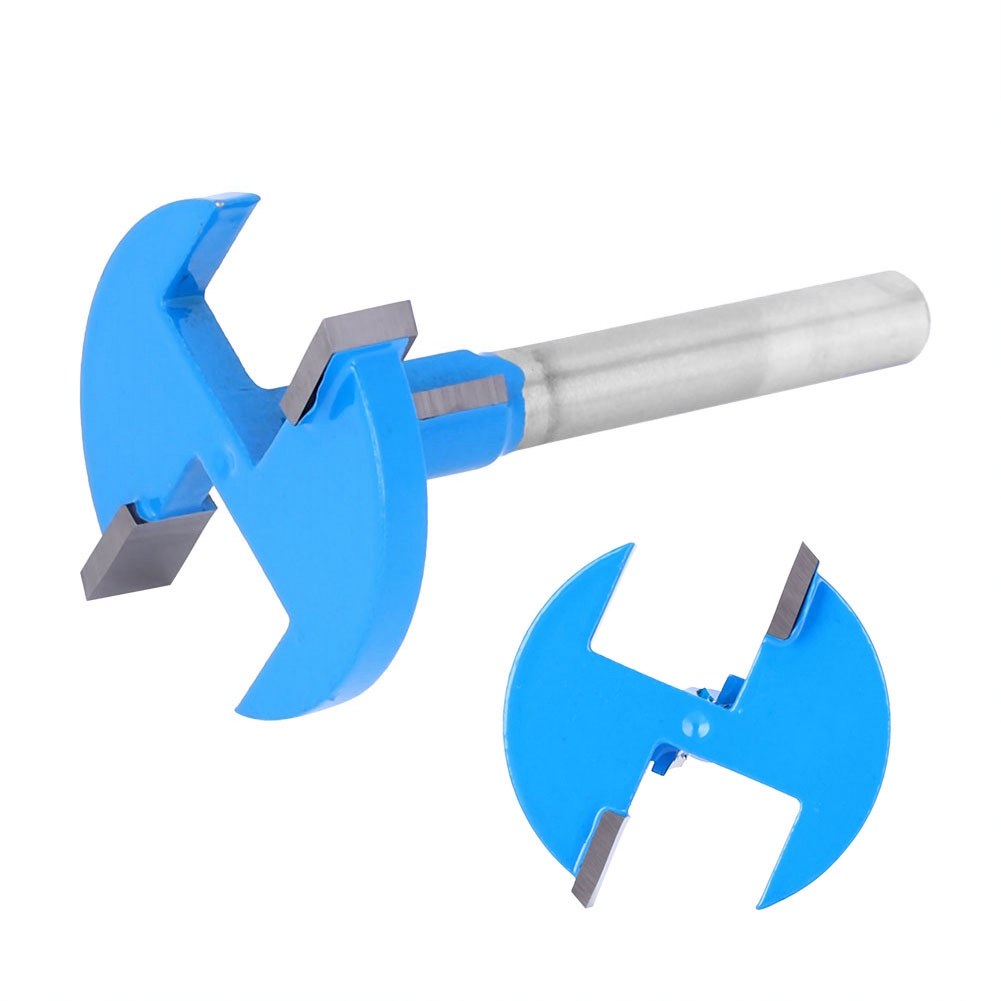 Gerader T-fräser Mit 0,3-zoll-griff Und T-nut Für Elektrische Trimmer Und Graviermaschinen (blau)