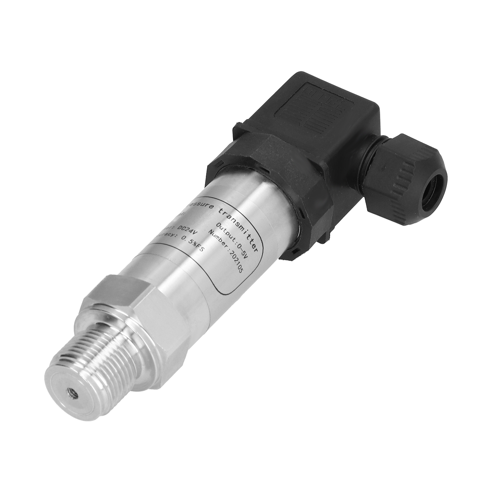 Drucksensor Aus Aluminiumlegierung, 0–5 Va, Stabiler Und Schneller Druckmessumformer, Dc 24 V