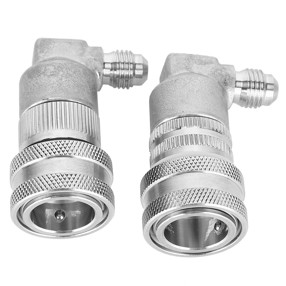 2 Stück Keg-kupplungsadapter Schnellverbinder Zapfhahn Edelstahl Kugelverschluss Mfl 1/4 Zoll