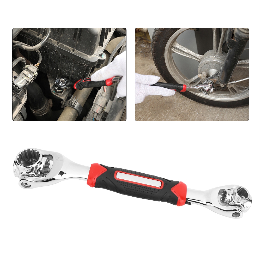 8 Zoll 1 Steckschlüssel, Nicht Magnetisch, Doppelend, Drehbar, Aus Hochkohlenstoffhaltigem Stahl Für 8 Zoll 19