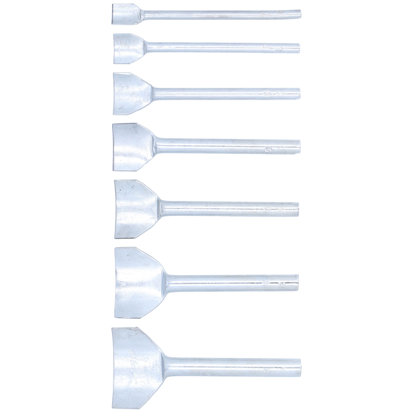 7-teiliges Set Halbrunder Stanzen Aus Kohlenstoffstahl, 1040 Mm, Für Ledergravur Und Bastelarbeiten