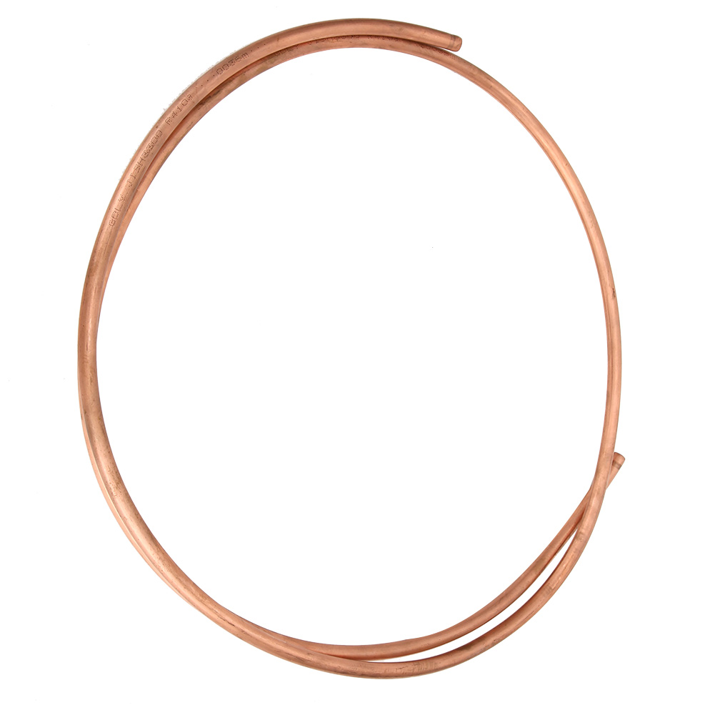 2 M C1100 T2 Kupferrohr, Flexibler Spiralschlauch Für Klimaanlagen Und Kühlschränke, Außendurchmesser 9,5 Mm / Innendurchmesser 7,9 Mm