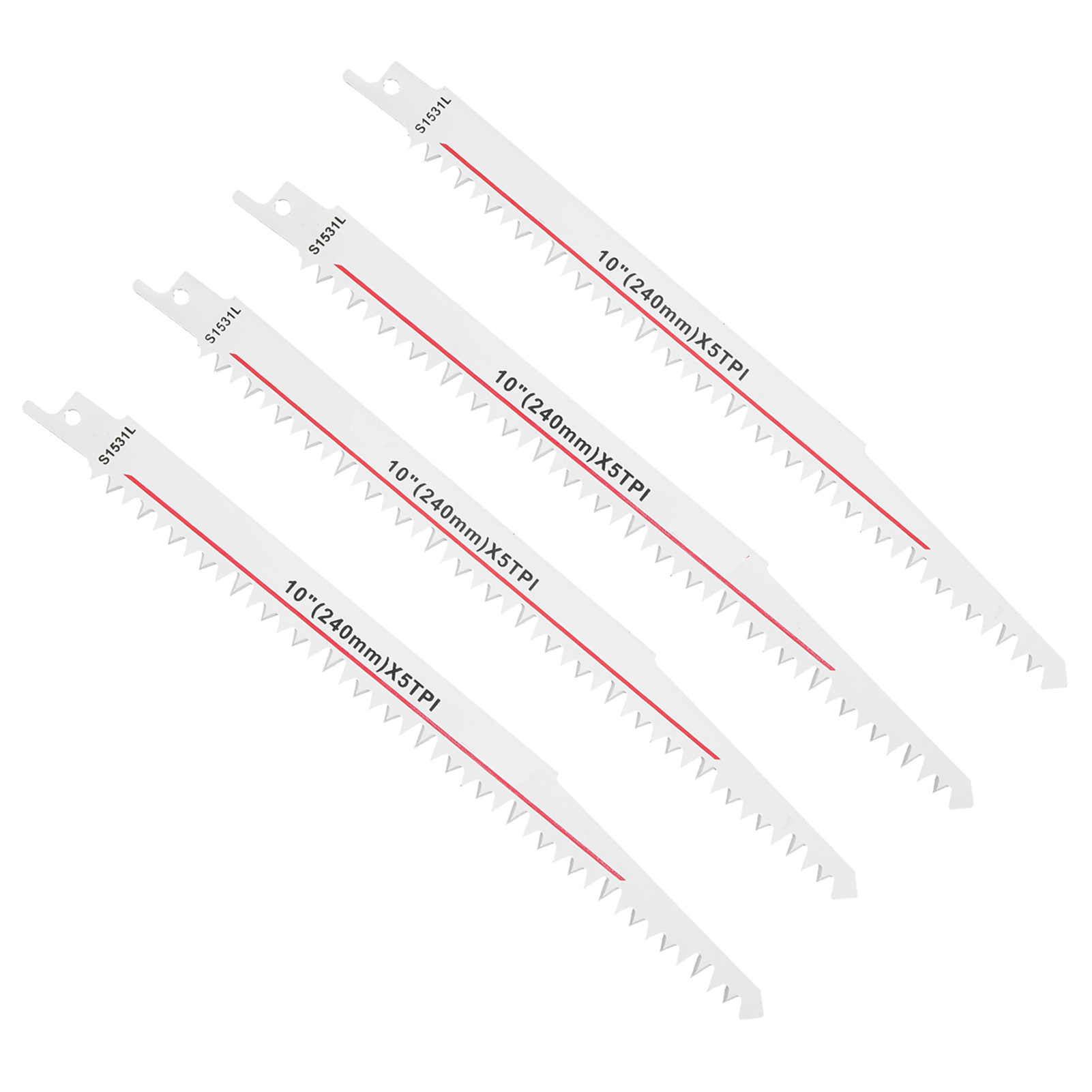 4-teiliges Hss-sägeblatt-set Für Multifunktionale Holzbearbeitung, 5pti, 240 Mm