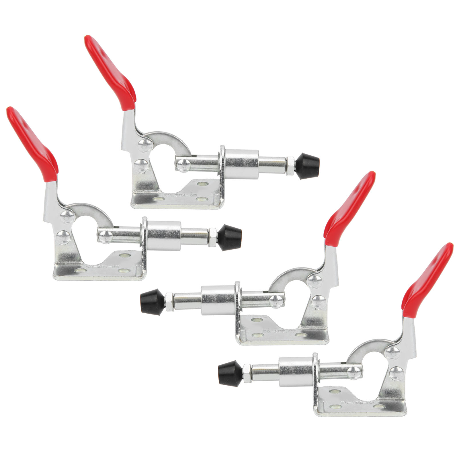 4-teiliges Set Kniehebelspanner-set, Feste Verriegelung, Traglast 45 Kg, Schnellspannsystem, Handwerkzeug Gh301am