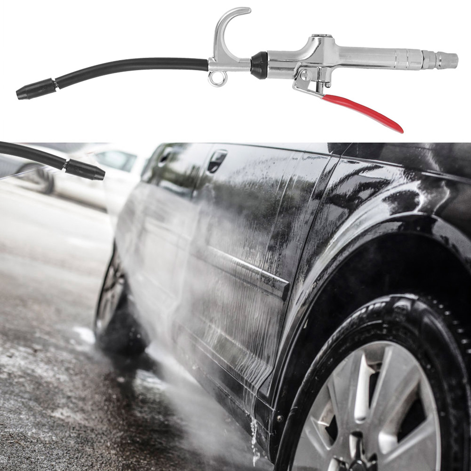 Druckluft-staubreinigungspistole In Pistolenform Aus Aluminiumlegierung Für Die Motorradreparaturindustrie
