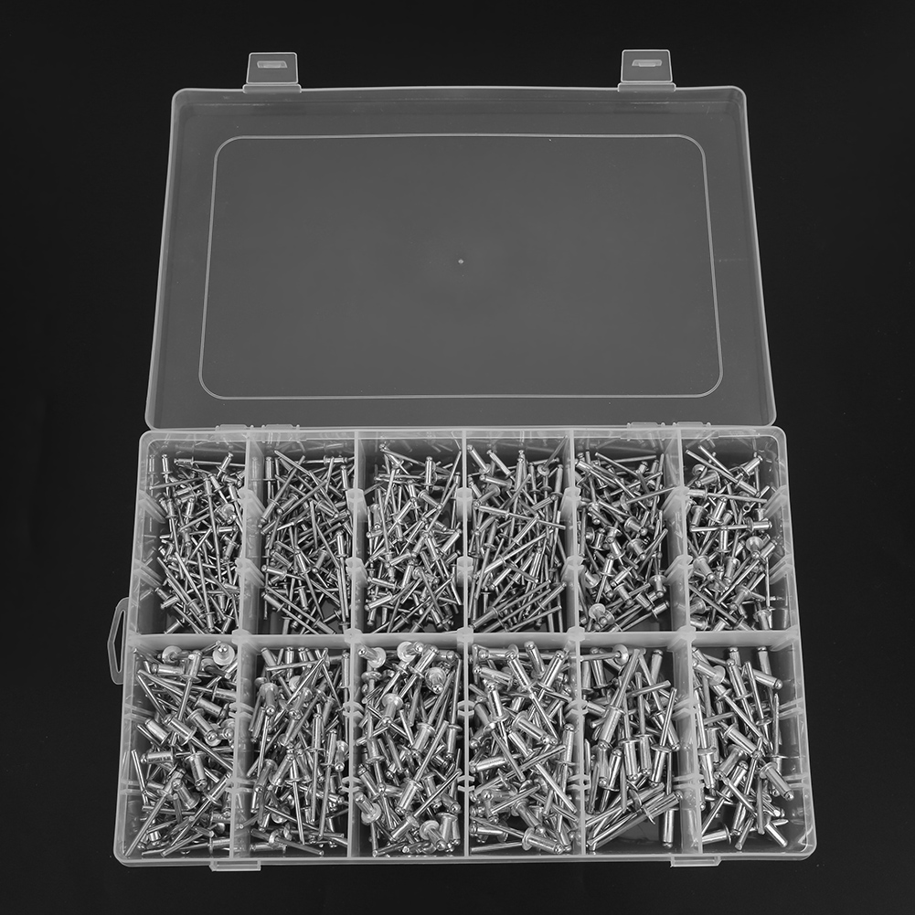 660-teiliges Set Mit Rundkopf-blindnieten Aus Aluminiumlegierung, M3.2/m4.0/m4.8