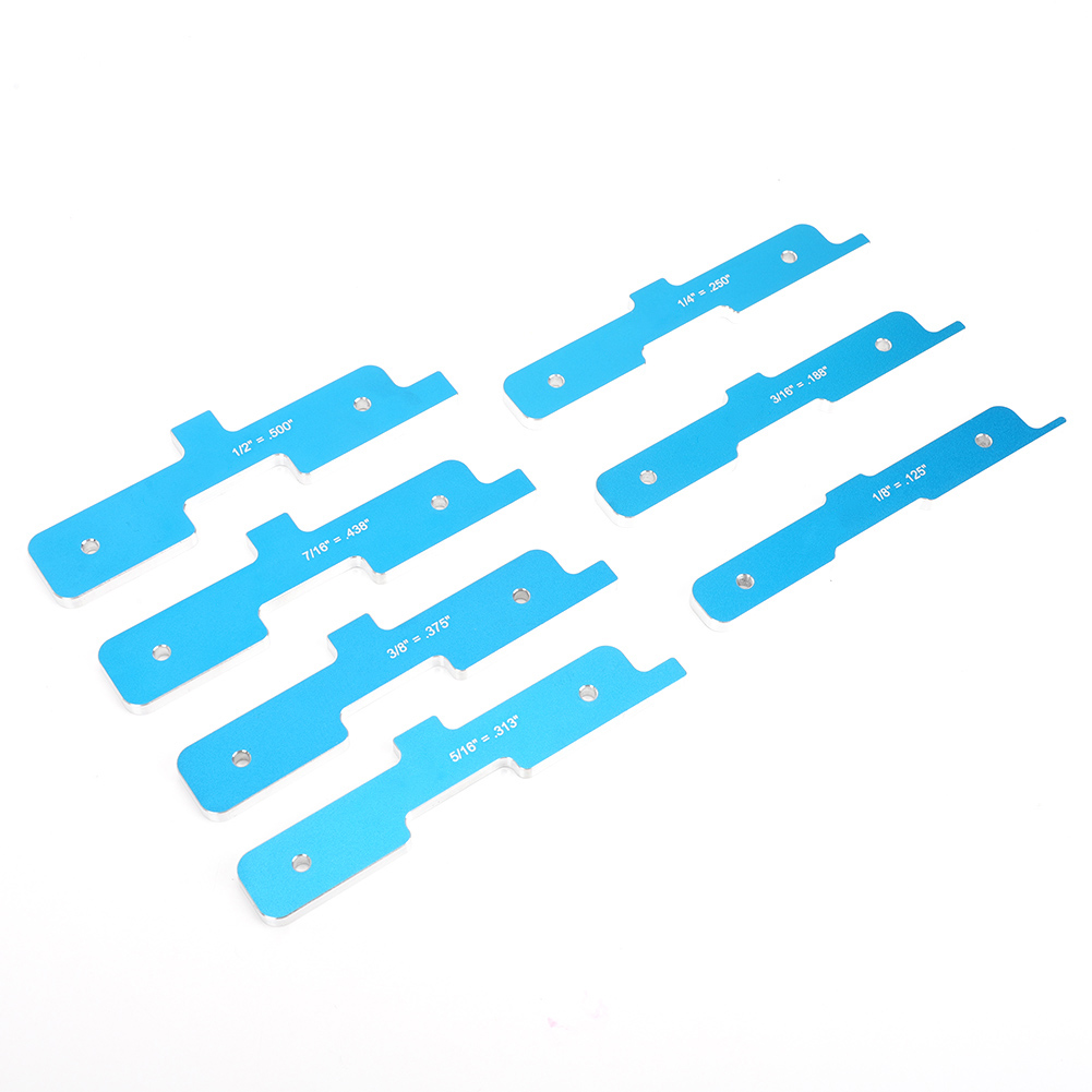7-teiliges Einstellstangen-set Aus Weichem Aluminium, Multifunktional, Für Frästische, 1/8 Zoll Bis 1/2 Zoll