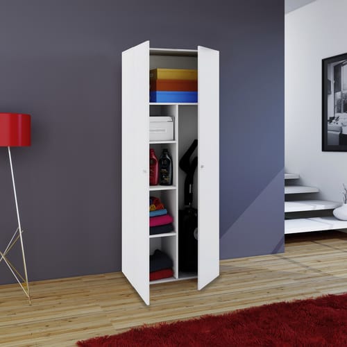 Holz Besenschrank Putzschrank Vandol