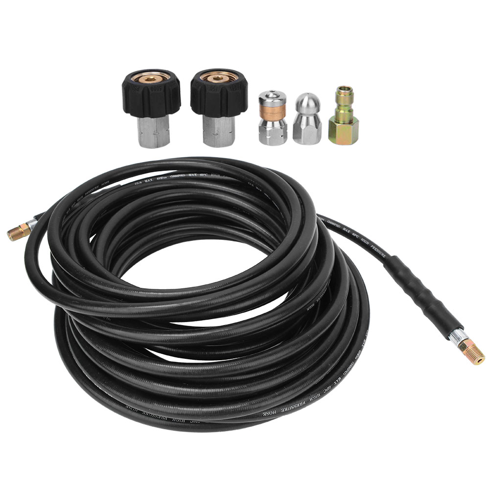 Hochdruckreiniger-kanalreinigungssets Mit Zubehör, 1/4 Zoll Npt, 5800 Psi, 15 Meter Gummischlauch