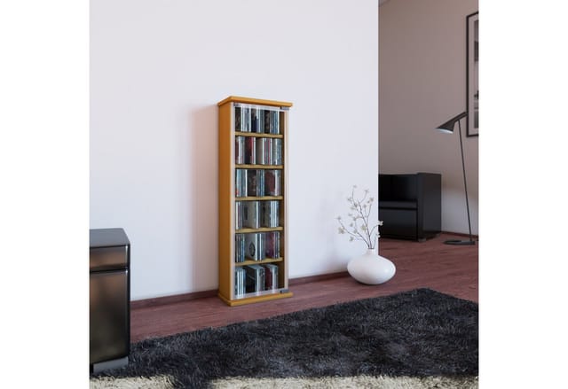 Ebuy24 - Holz cd dvd Regal Classic Glastür