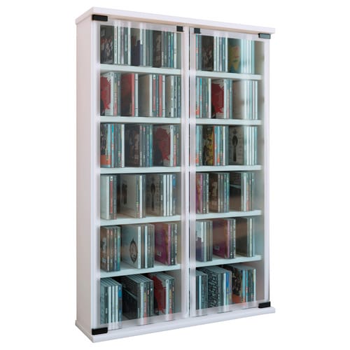 Ebuy24 - Holz cd dvd Stand Regal Galerie Glastür