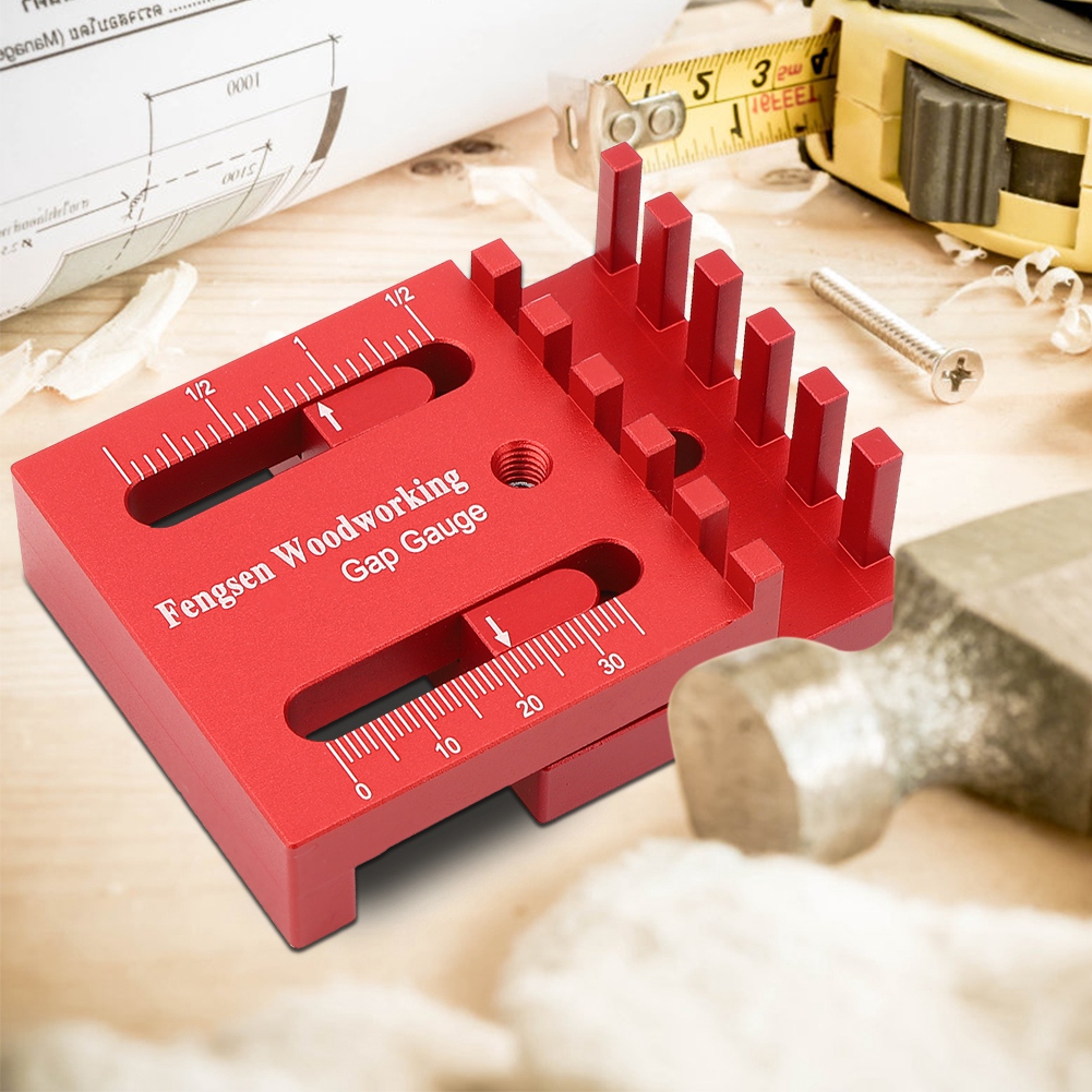 Mini-spaltlehre Für Holzbearbeitung, Tiefenmesslineal Aus Aluminiumlegierung, Sägezahnlineal