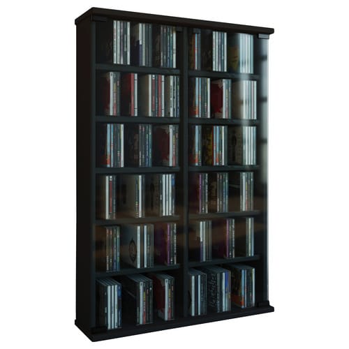 Ebuy24 - Holz cd dvd Stand Regal Roma Glastür