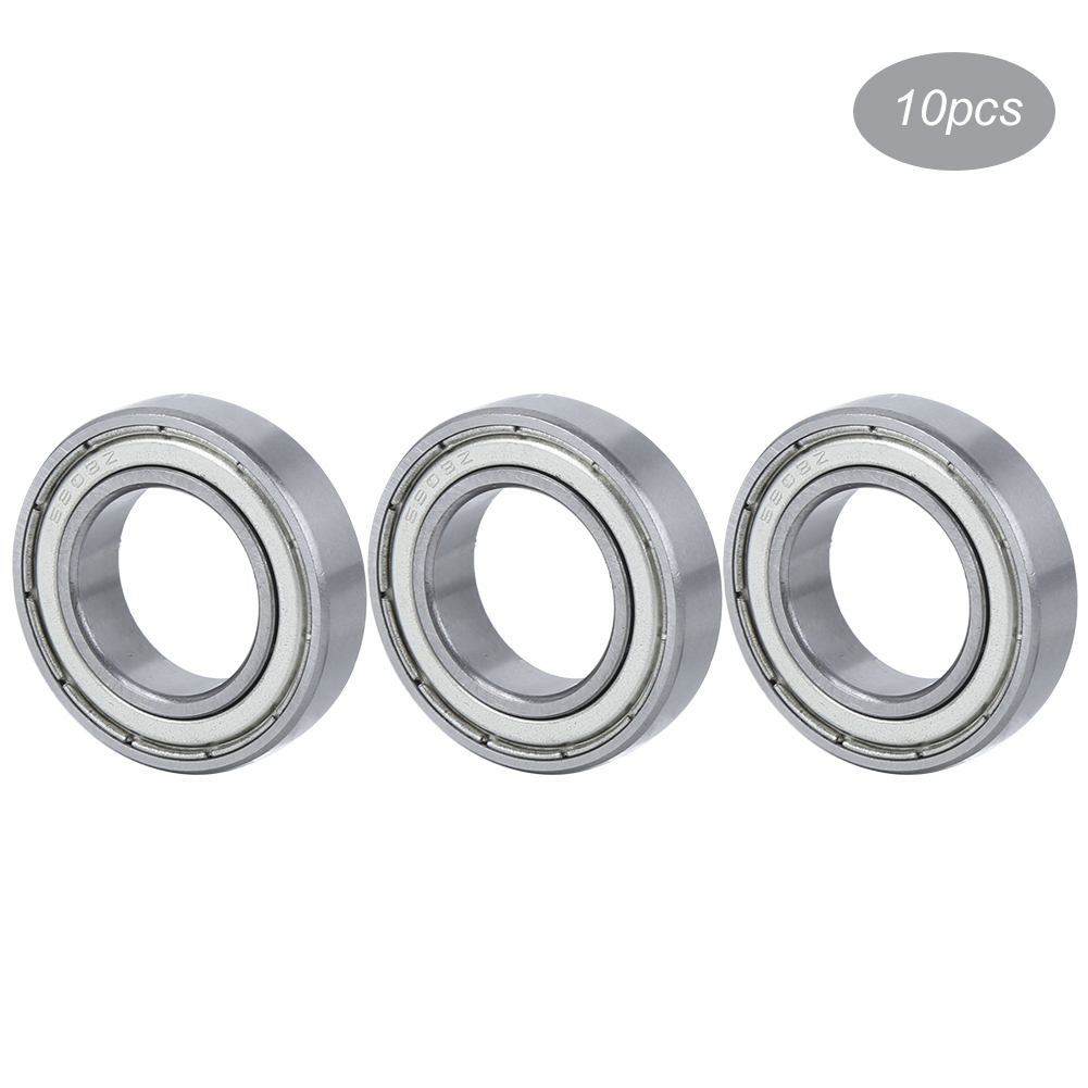 10 Stück Spindellager 6903z Mechanische Teile Drehmaschinenzubehör Rillenlager Stahl Flach