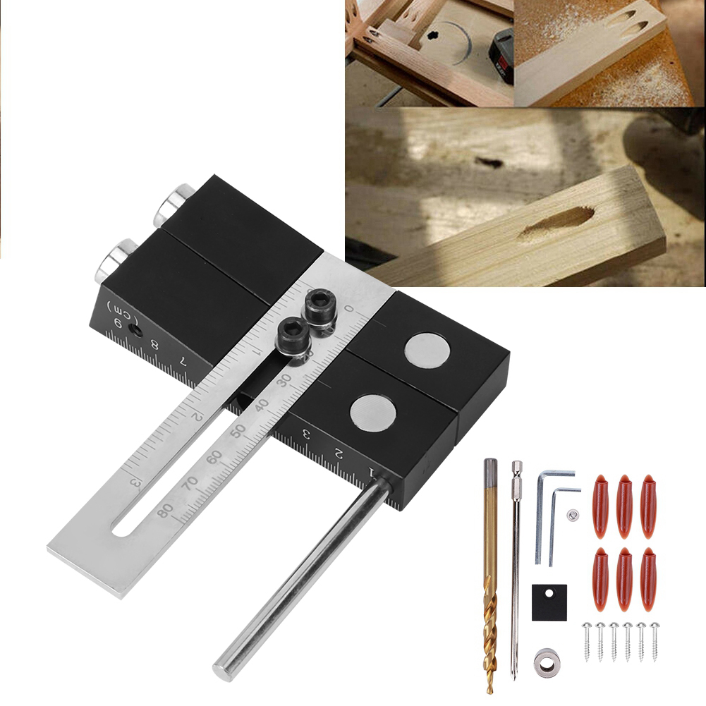 Doppelloch-verstellbarer Stanzpositionierer Aus Aluminiumlegierung Für Holzbearbeitungs- Und Schreinerarbeiten