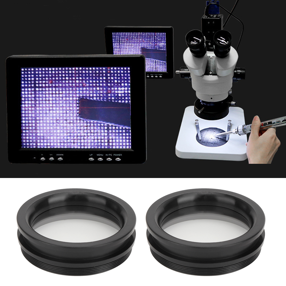 2 Stück Ölbeständige Objektivlinsen, Ultradünne, Hochtransparente Hilfslinsen Für Mikroskope