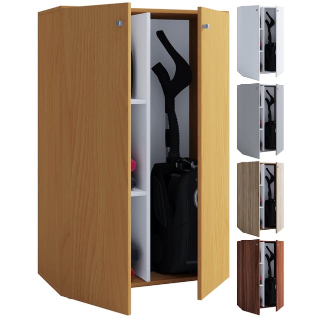 Holz Besenschrank Putzschrank Lona L